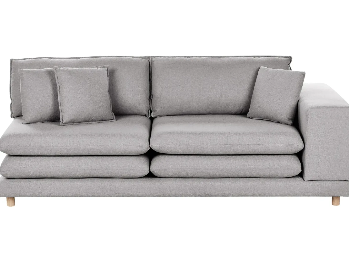 Hot Sofa dla 2 osób HEDEN Szary Z poduszką Sofy Tapicerowane|Sofy Dwuosobowe
