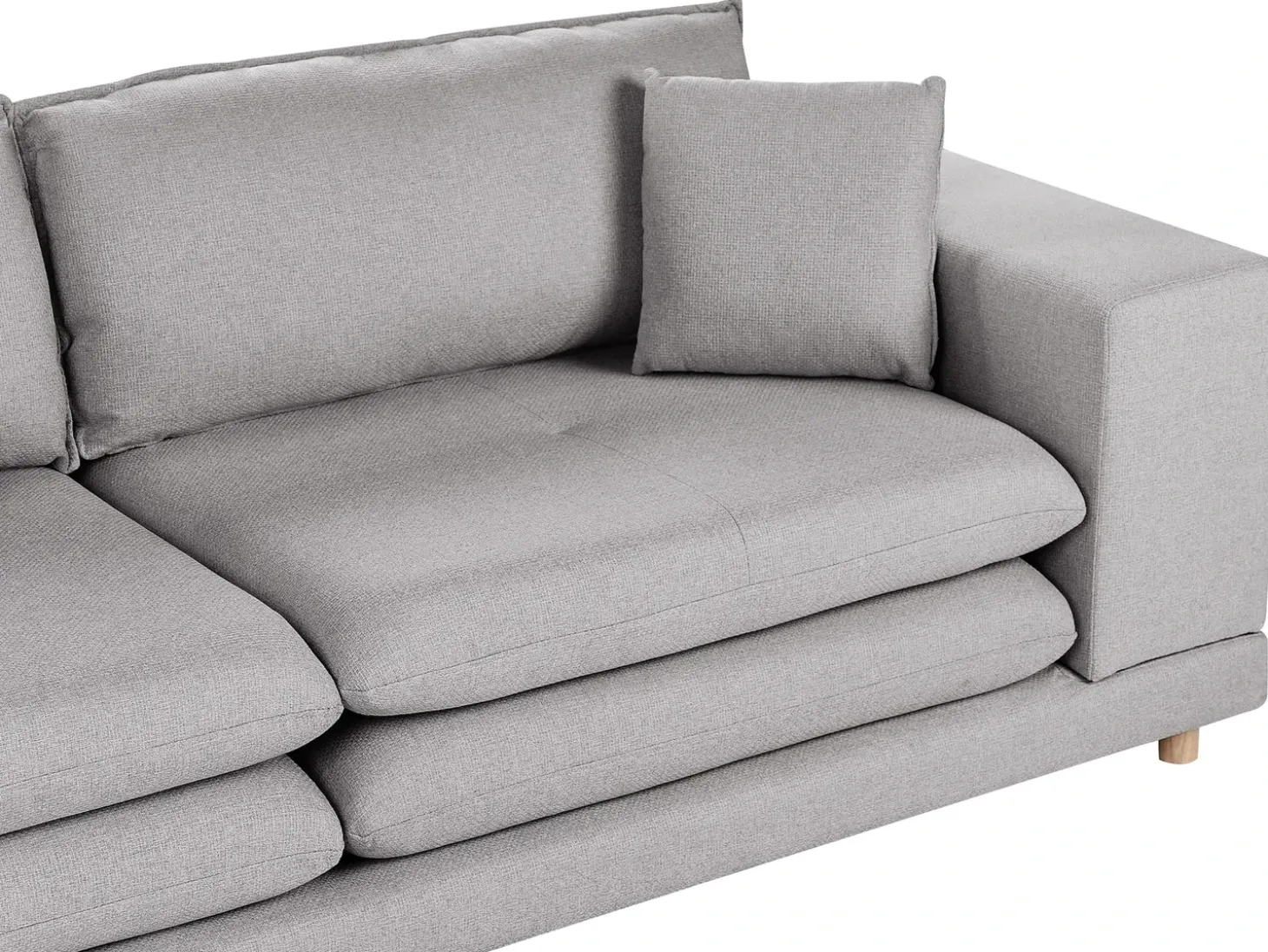Hot Sofa dla 2 osób HEDEN Szary Z poduszką Sofy Tapicerowane|Sofy Dwuosobowe