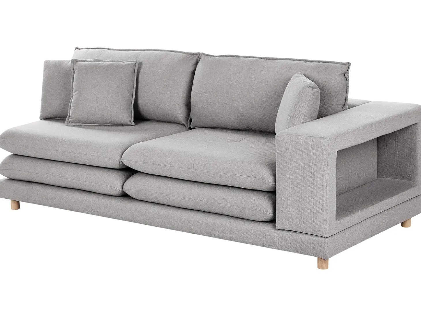 Hot Sofa dla 2 osób HEDEN Szary Z poduszką Sofy Tapicerowane|Sofy Dwuosobowe