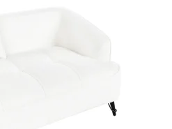 Hot Sofa dla 2 osób HOBRO Boucle Biały Sofy Tapicerowane|Sofy Dwuosobowe