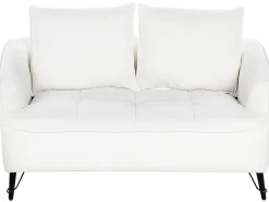 Hot Sofa dla 2 osób HOBRO Boucle Biały Sofy Tapicerowane|Sofy Dwuosobowe
