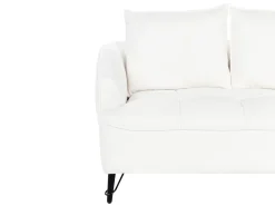 Hot Sofa dla 2 osób HOBRO Boucle Biały Sofy Tapicerowane|Sofy Dwuosobowe