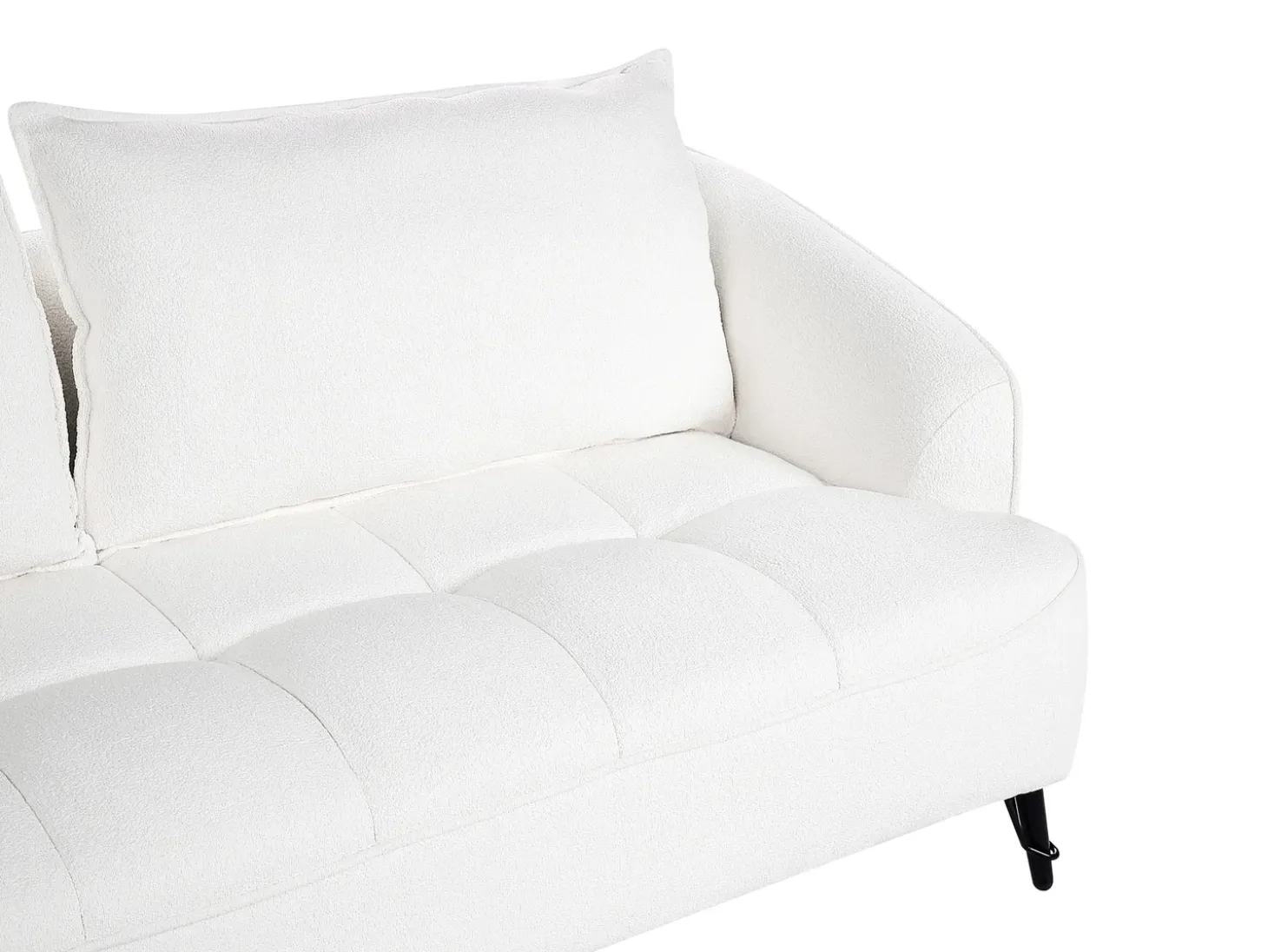 Online Sofa dla 3 osób HOBRO Boucle Biały Sofy Tapicerowane|Kolekcje Sof