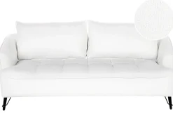 Online Sofa dla 3 osób HOBRO Boucle Biały Sofy Tapicerowane|Kolekcje Sof