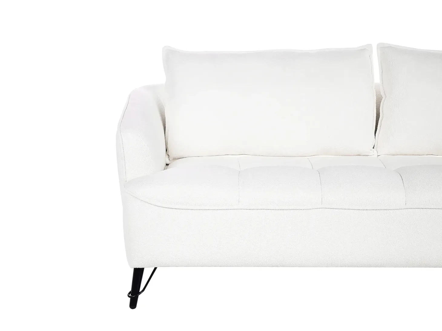 Online Sofa dla 3 osób HOBRO Boucle Biały Sofy Tapicerowane|Kolekcje Sof