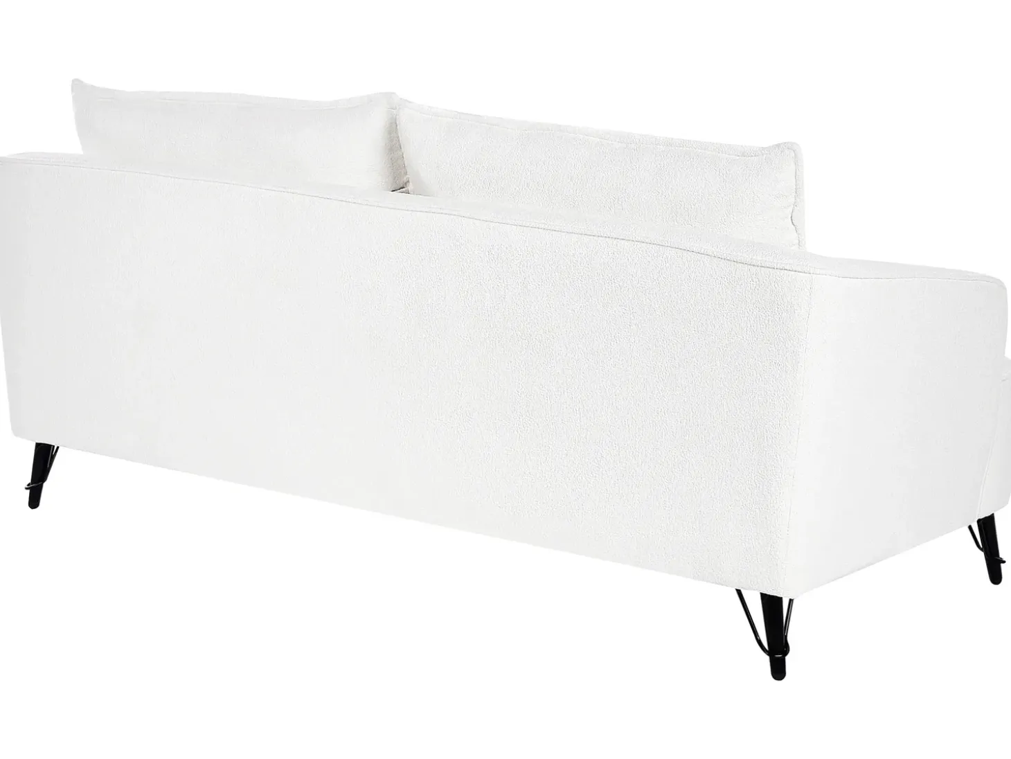 Online Sofa dla 3 osób HOBRO Boucle Biały Sofy Tapicerowane|Kolekcje Sof