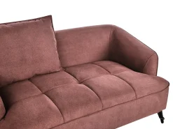 New Sofa dla 2 osób HOBRO Burgundowy Sofy Tapicerowane|Sofy Dwuosobowe