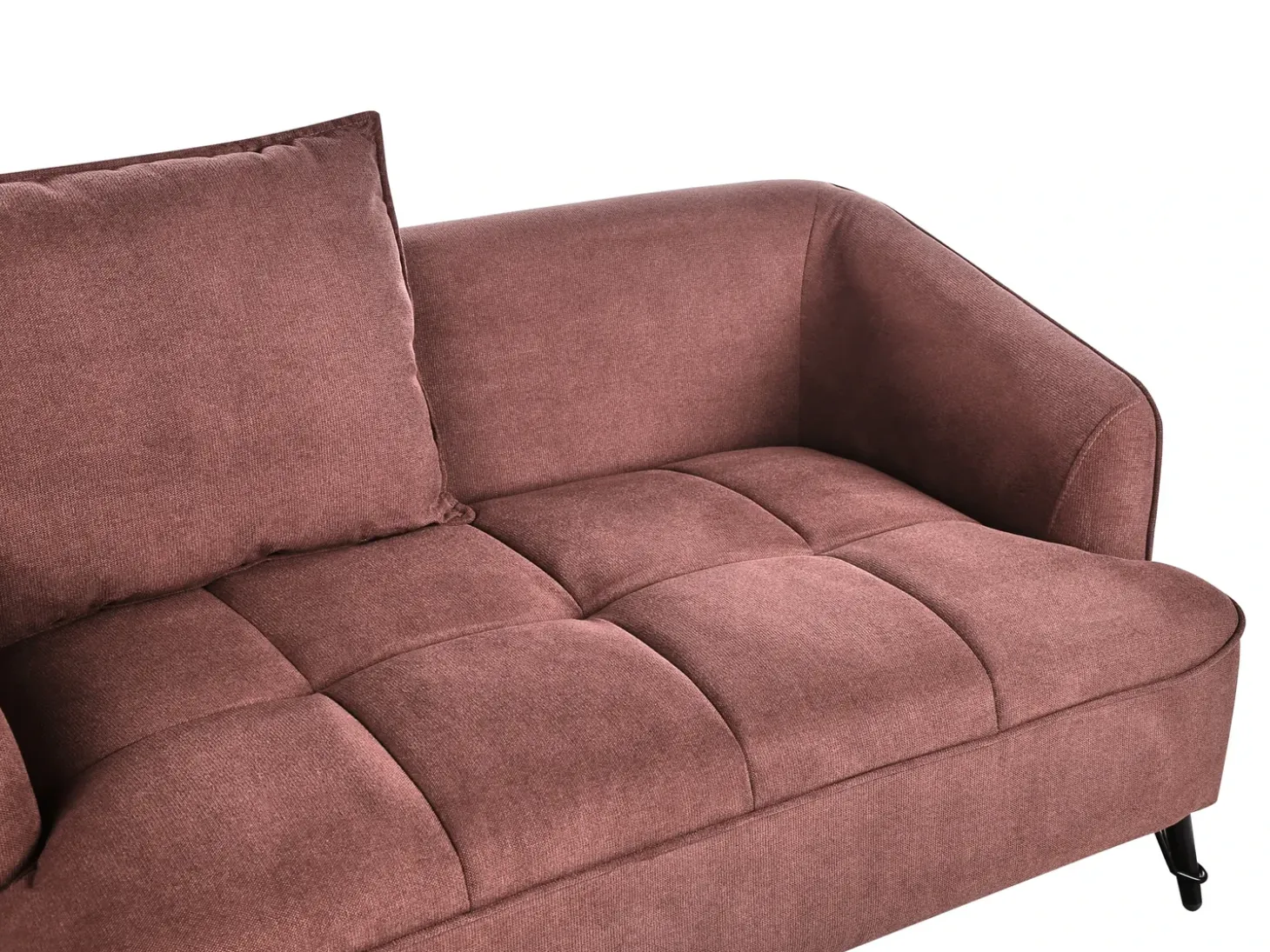 New Sofa dla 2 osób HOBRO Burgundowy Sofy Tapicerowane|Sofy Dwuosobowe