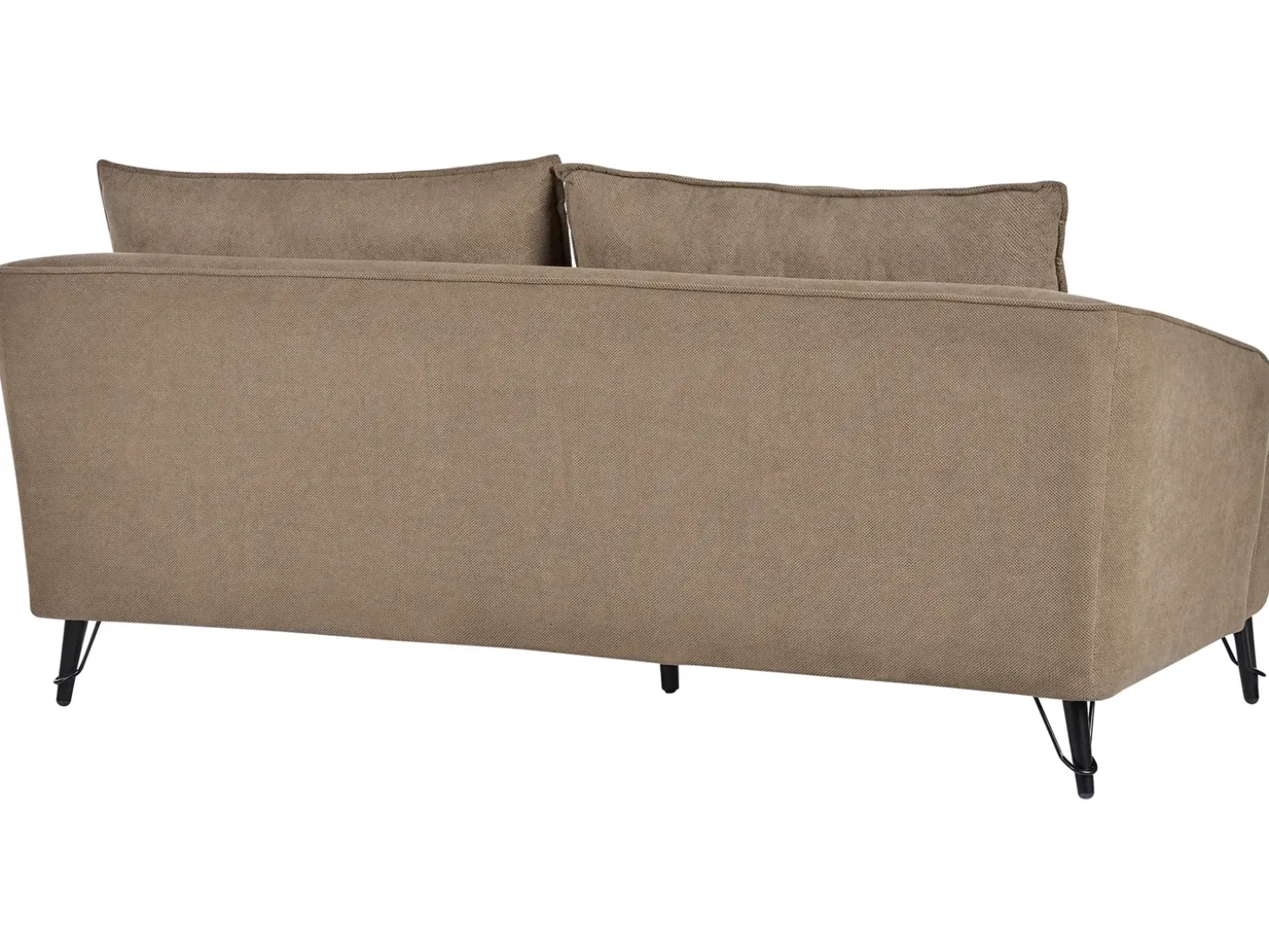 Best Sofa dla 3 osób HOBRO Jasnobrązowy Sofy Tapicerowane|Kolekcje Sof
