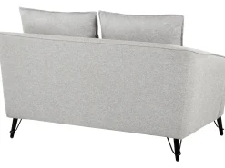Outlet Sofa dla 2 osób HOBRO Jasnoszary Sofy Tapicerowane|Sofy Dwuosobowe