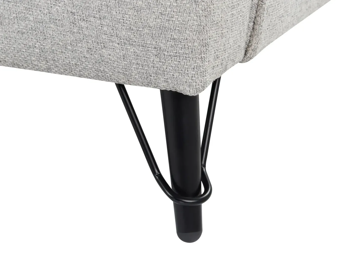 Outlet Sofa dla 2 osób HOBRO Jasnoszary Sofy Tapicerowane|Sofy Dwuosobowe