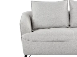 Outlet Sofa dla 2 osób HOBRO Jasnoszary Sofy Tapicerowane|Sofy Dwuosobowe