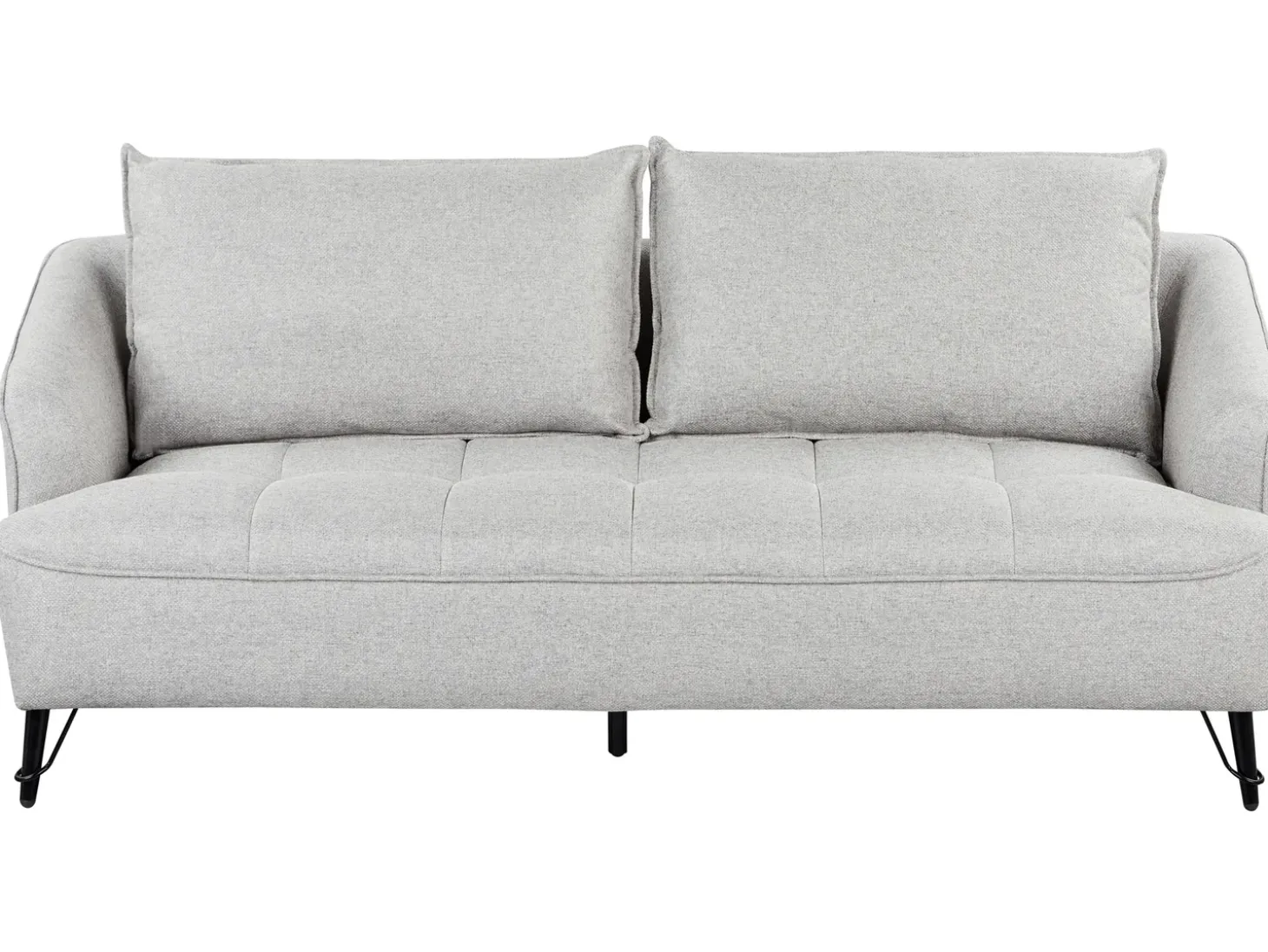 Hot Sofa dla 3 osób HOBRO Jasnoszary Sofy Tapicerowane|Kolekcje Sof