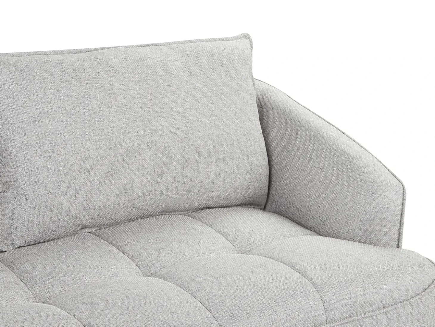 Hot Sofa dla 3 osób HOBRO Jasnoszary Sofy Tapicerowane|Kolekcje Sof
