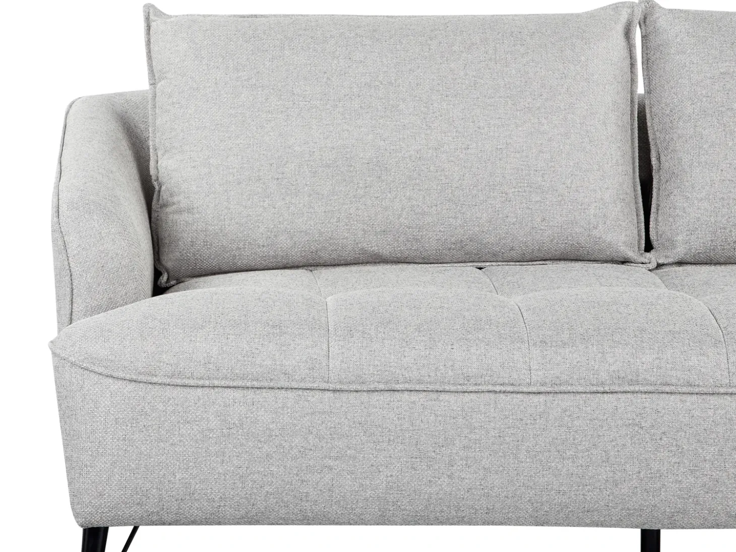 Hot Sofa dla 3 osób HOBRO Jasnoszary Sofy Tapicerowane|Kolekcje Sof