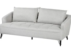 Hot Sofa dla 3 osób HOBRO Jasnoszary Sofy Tapicerowane|Kolekcje Sof