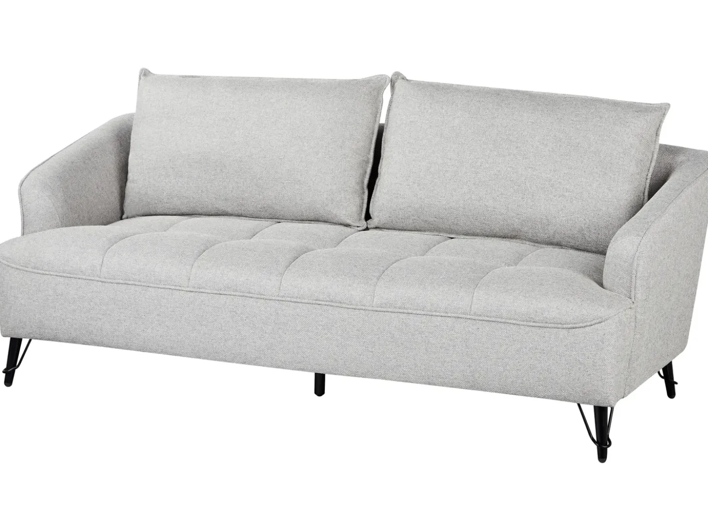Hot Sofa dla 3 osób HOBRO Jasnoszary Sofy Tapicerowane|Kolekcje Sof