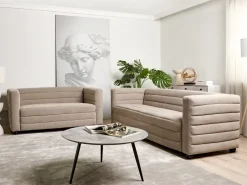 Clearance Sofa dla 3 osób HOFN Beżowoszary Sofy Tapicerowane|Kolekcje Sof