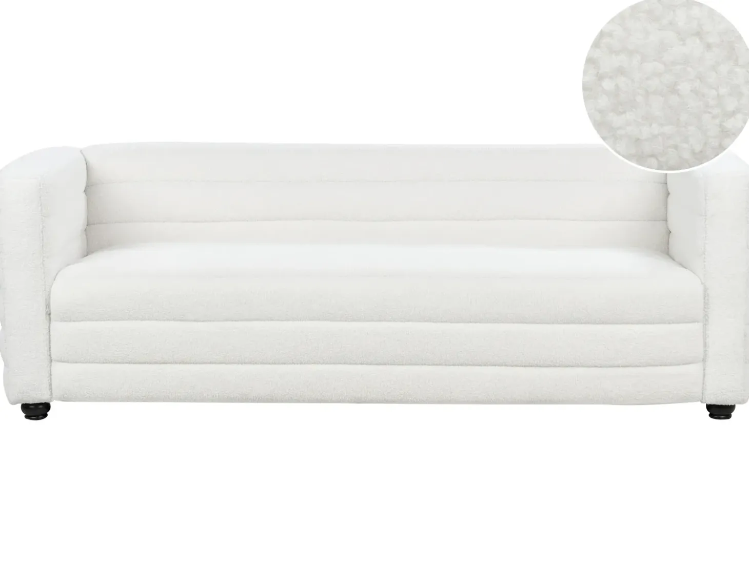 New Sofa dla 3 osób HOFN Boucle Złamana biel Sofy Tapicerowane|Kolekcje Sof