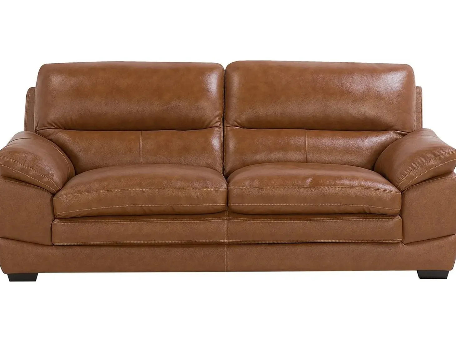 Hot Sofa dla 3 osób HORTEN Skóra naturalna Złoty brąz Kolekcje Sof|Sofy Skórzane
