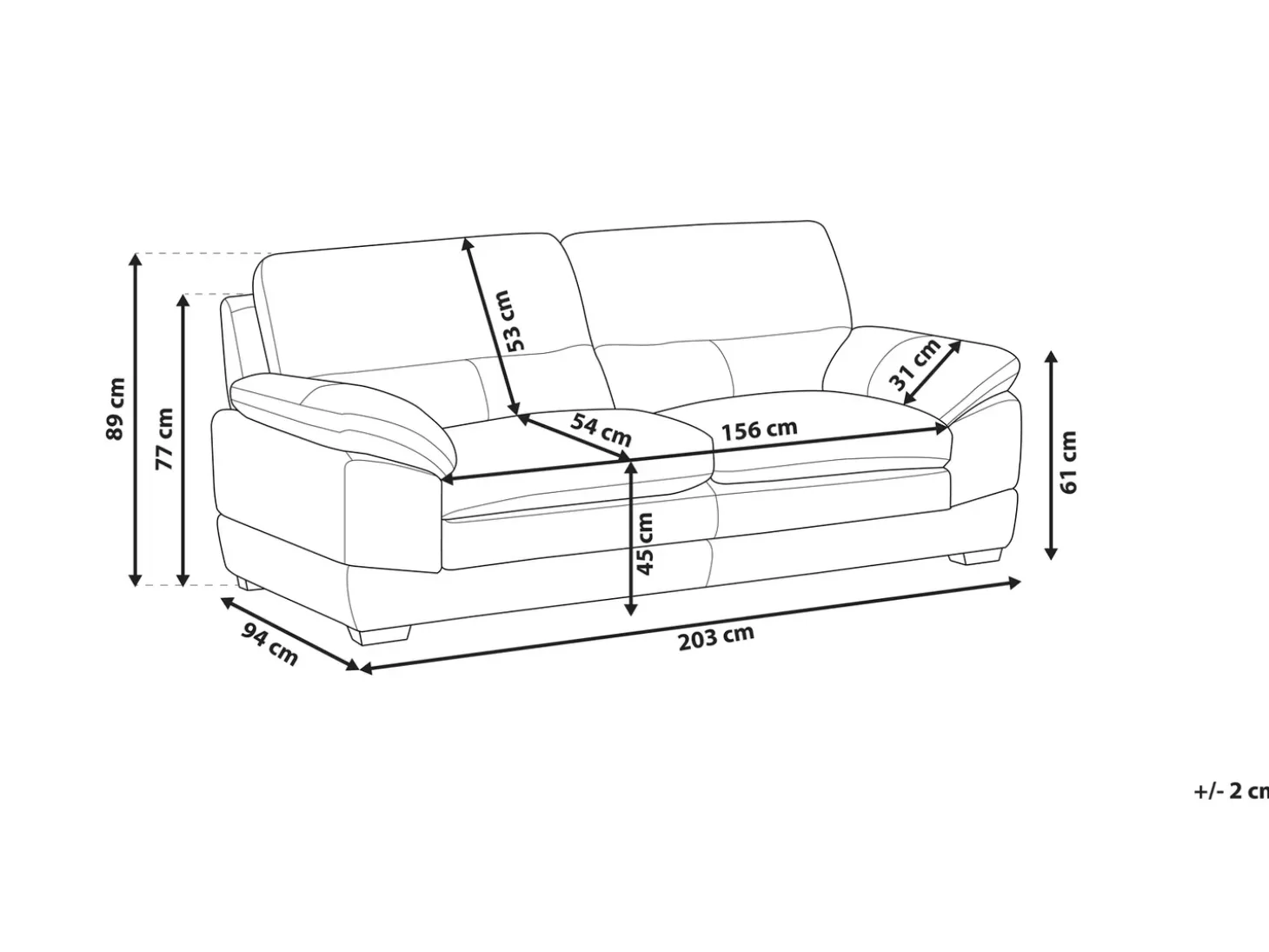 Hot Sofa dla 3 osób HORTEN Skóra naturalna Złoty brąz Kolekcje Sof|Sofy Skórzane