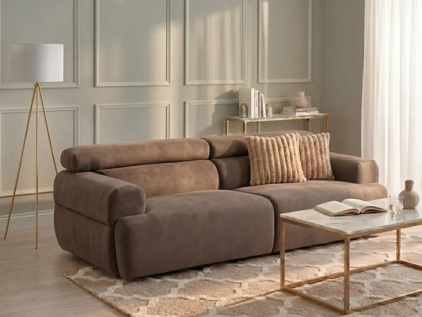 Sofa dla 3 osób HOVDEN Sofy Tapicerowane|Wszystkie Sofy