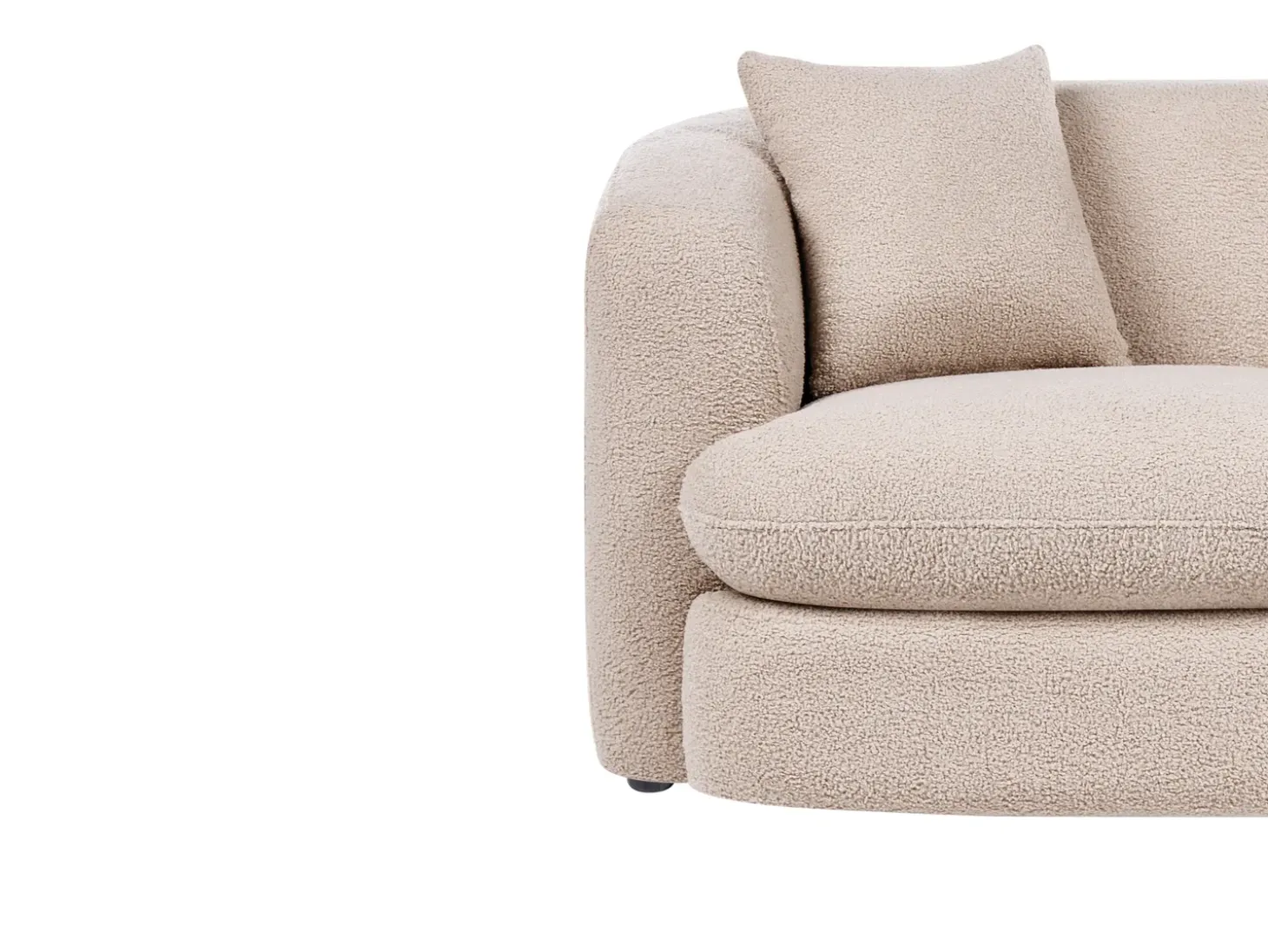 Discount Sofa dla 2 osób HUSBY Boucle Sofy Tapicerowane|Sofy Dwuosobowe