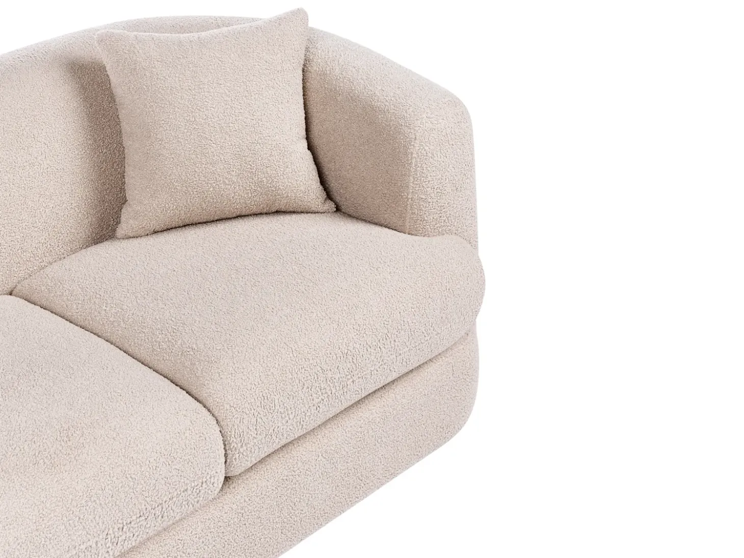 Discount Sofa dla 2 osób HUSBY Boucle Sofy Tapicerowane|Sofy Dwuosobowe