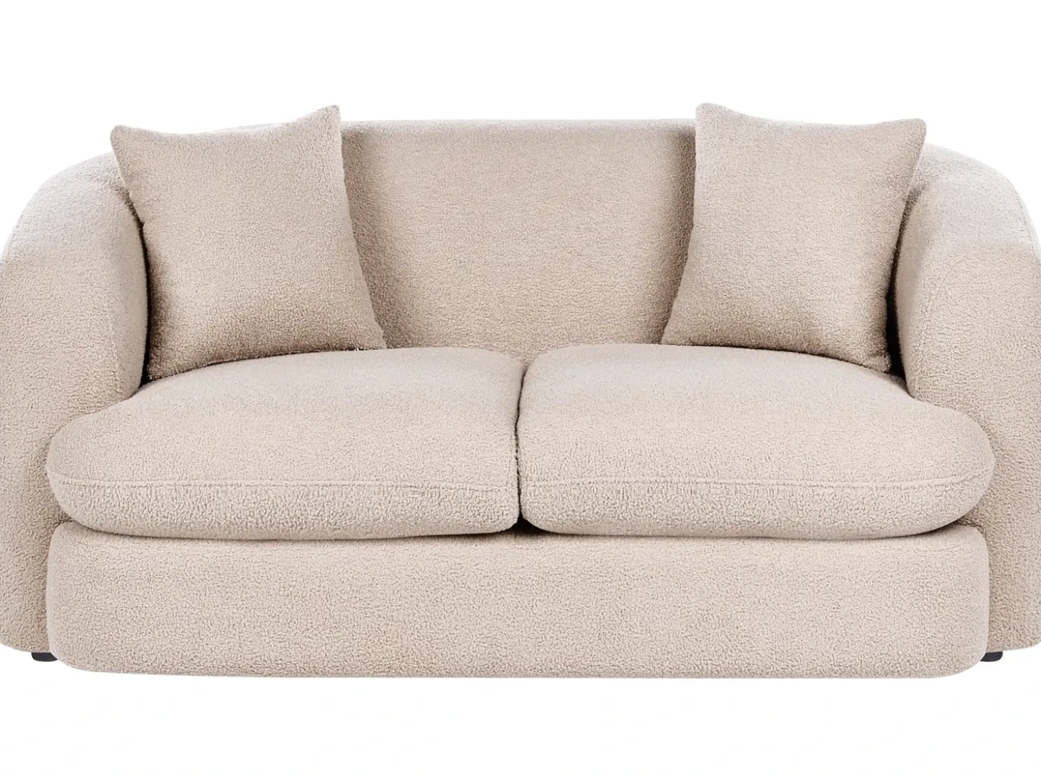 Discount Sofa dla 2 osób HUSBY Boucle Sofy Tapicerowane|Sofy Dwuosobowe