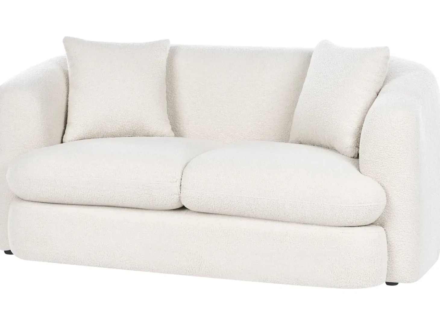 Sofa dla 2 osób HUSBY Boucle Złamana biel Sofy Tapicerowane|Sofy Dwuosobowe