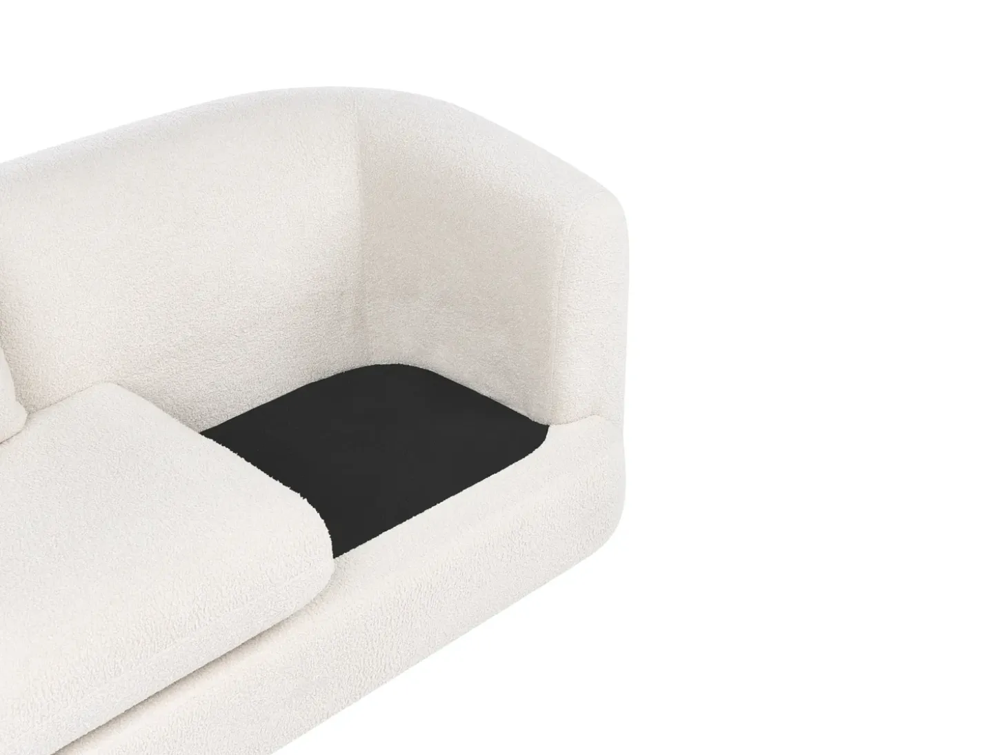 Sofa dla 2 osób HUSBY Boucle Złamana biel Sofy Tapicerowane|Sofy Dwuosobowe