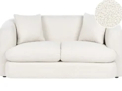 Sofa dla 2 osób HUSBY Boucle Złamana biel Sofy Tapicerowane|Sofy Dwuosobowe
