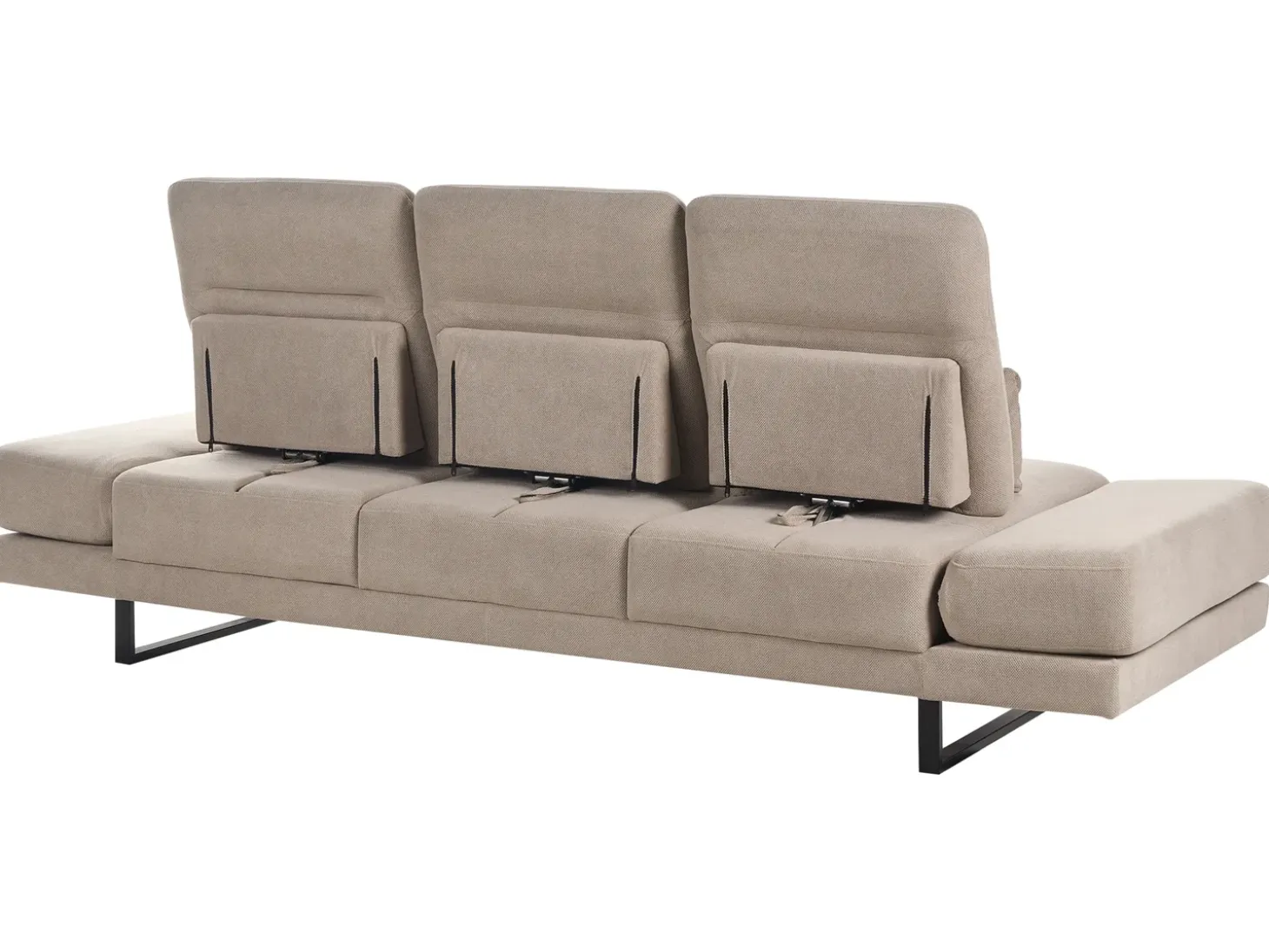Outlet Sofa dla 3 osób IKAST Beżowoszary Sofy Tapicerowane|Kolekcje Sof