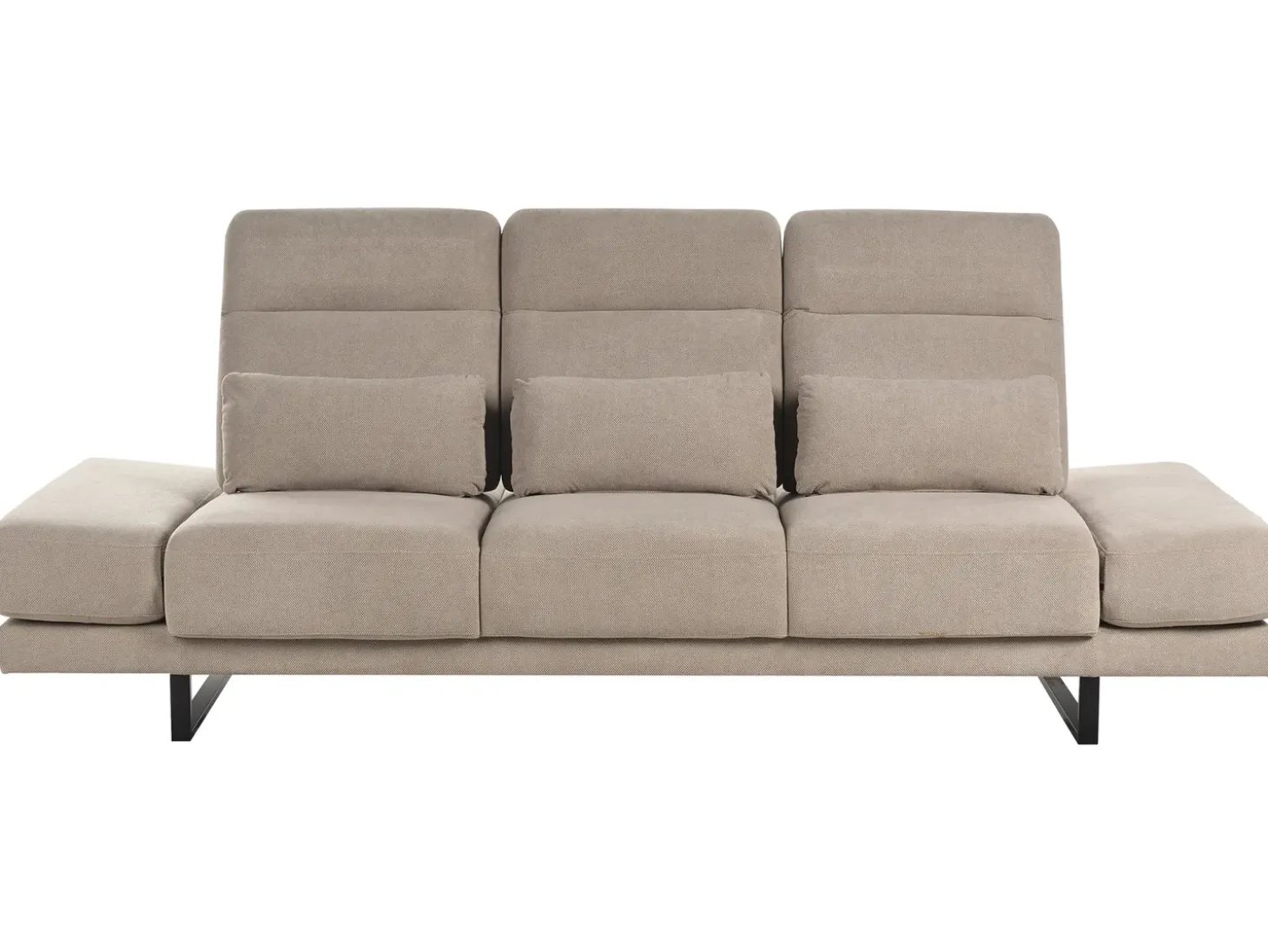 Outlet Sofa dla 3 osób IKAST Beżowoszary Sofy Tapicerowane|Kolekcje Sof