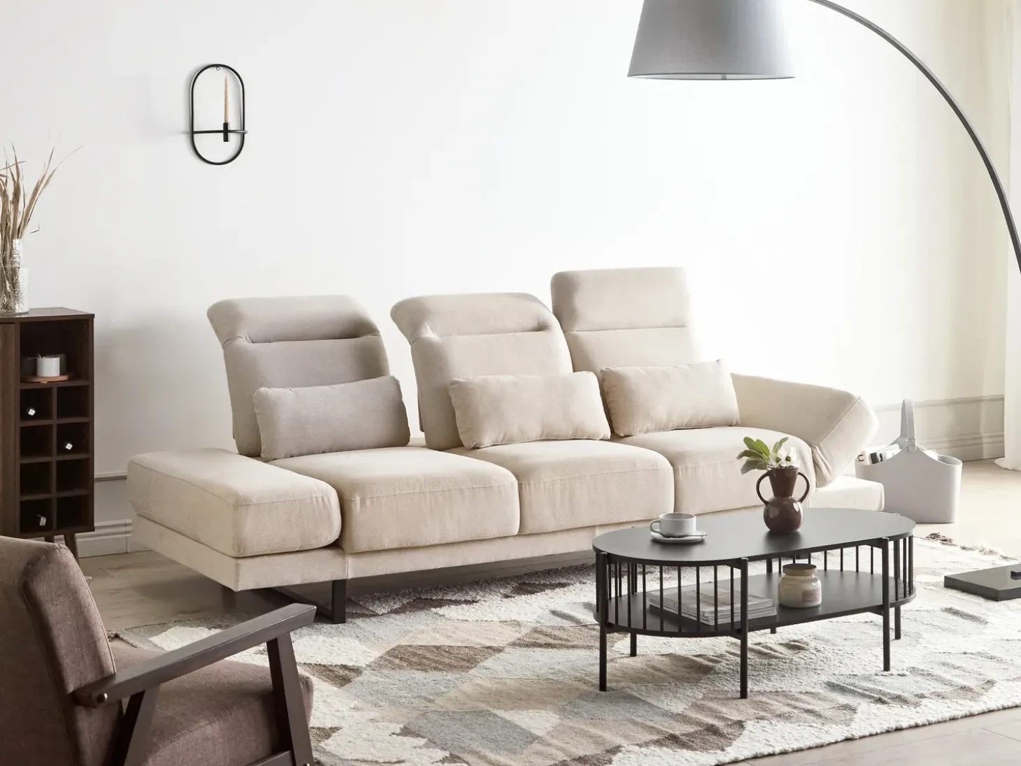 Sofa dla 3 osób IKAST Beżowy Sofy Tapicerowane|Kolekcje Sof