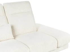 New Sofa dla 3 osób IKAST Sztruks Jasnobeżowy Sofy Tapicerowane|Kolekcje Sof