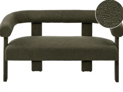 Sale Sofa dla 2 osób ILBRO Boucle Ciemno Sofy Tapicerowane|Sofy Dwuosobowe