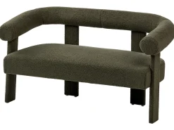 Sale Sofa dla 2 osób ILBRO Boucle Ciemno Sofy Tapicerowane|Sofy Dwuosobowe