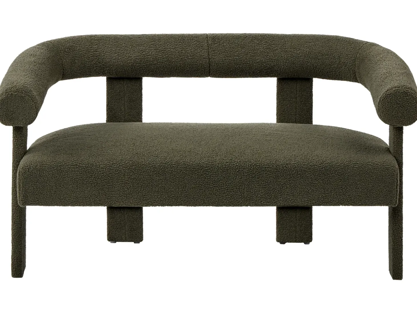 Sale Sofa dla 2 osób ILBRO Boucle Ciemno Sofy Tapicerowane|Sofy Dwuosobowe