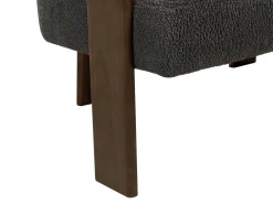 Best Sofa dla 2 osób ILBRO Boucle Czarny/ ciemny brąz Sofy Tapicerowane|Sofy Dwuosobowe