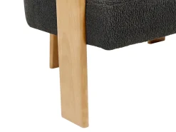 Outlet Sofa dla 2 osób ILBRO Boucle Czarny/ jasny brąz Sofy Tapicerowane|Sofy Dwuosobowe