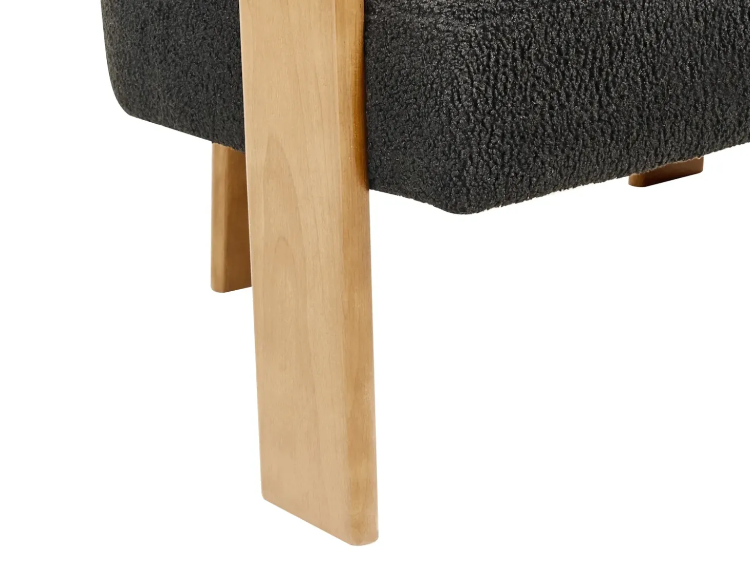 Outlet Sofa dla 2 osób ILBRO Boucle Czarny/ jasny brąz Sofy Tapicerowane|Sofy Dwuosobowe