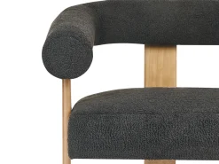 Outlet Sofa dla 2 osób ILBRO Boucle Czarny/ jasny brąz Sofy Tapicerowane|Sofy Dwuosobowe