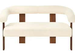 New Sofa dla 2 osób ILBRO Boucle Złamana biel/ ciemny brąz Sofy Tapicerowane|Sofy Dwuosobowe