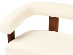 New Sofa dla 2 osób ILBRO Boucle Złamana biel/ ciemny brąz Sofy Tapicerowane|Sofy Dwuosobowe