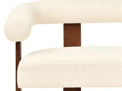 New Sofa dla 2 osób ILBRO Boucle Złamana biel/ ciemny brąz Sofy Tapicerowane|Sofy Dwuosobowe