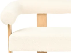 Outlet Sofa dla 2 osób ILBRO Boucle Złamana biel/ jasny brąz Sofy Tapicerowane|Sofy Dwuosobowe