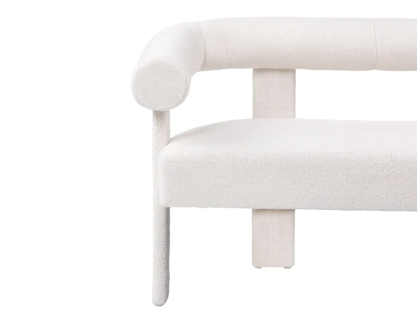 Online Sofa dla 2 osób ILBRO Boucle Złamana biel Sofy Tapicerowane|Sofy Dwuosobowe