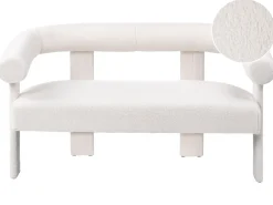 Online Sofa dla 2 osób ILBRO Boucle Złamana biel Sofy Tapicerowane|Sofy Dwuosobowe