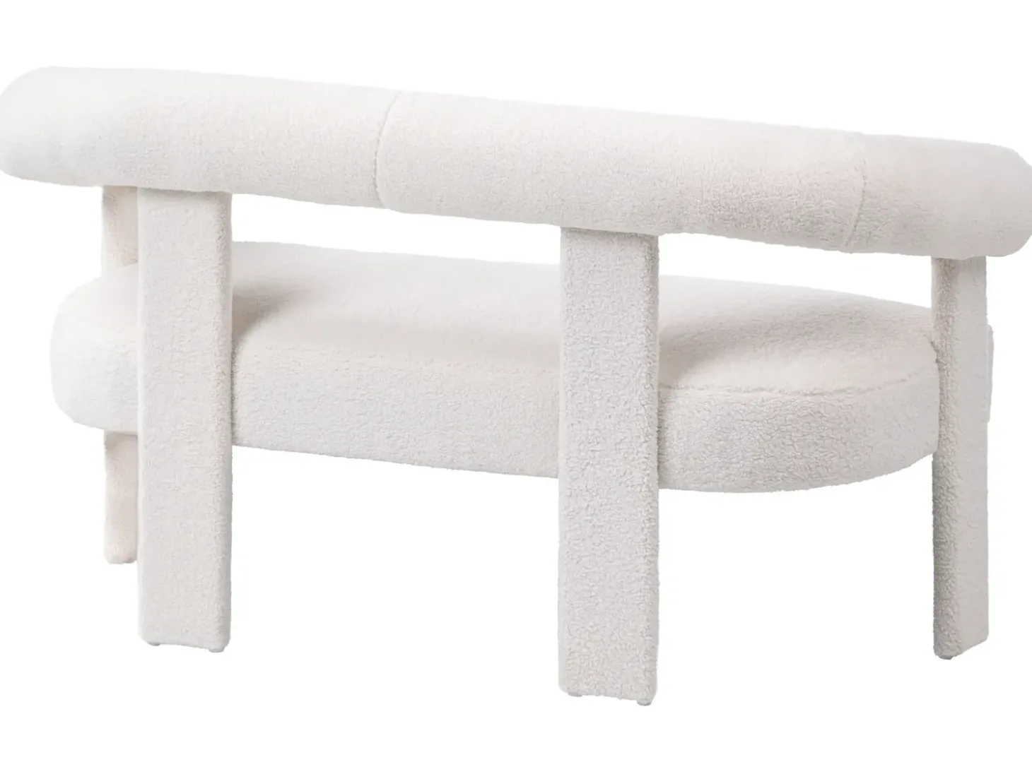 Online Sofa dla 2 osób ILBRO Boucle Złamana biel Sofy Tapicerowane|Sofy Dwuosobowe